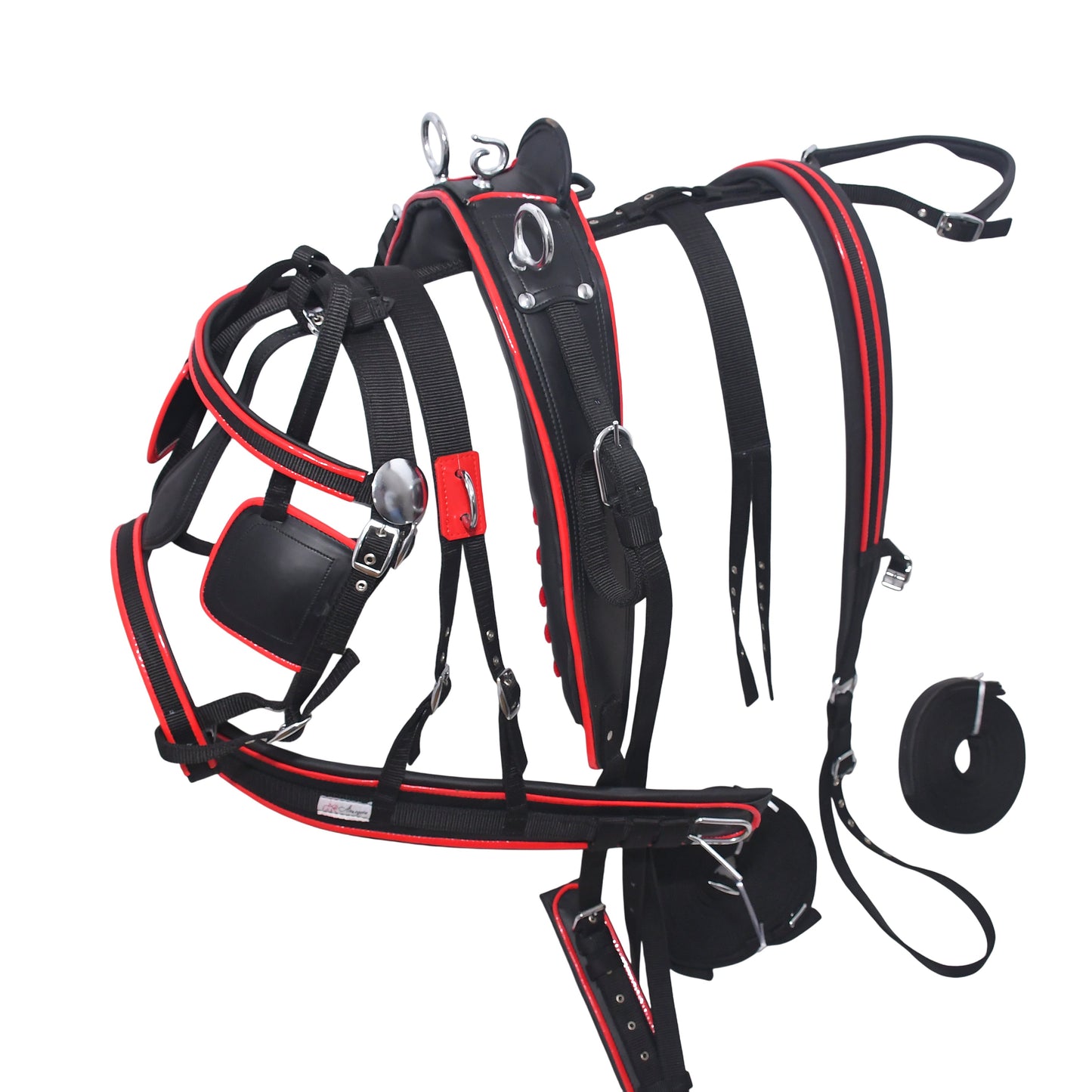 Nylon_Driving_Harness_Black_Red