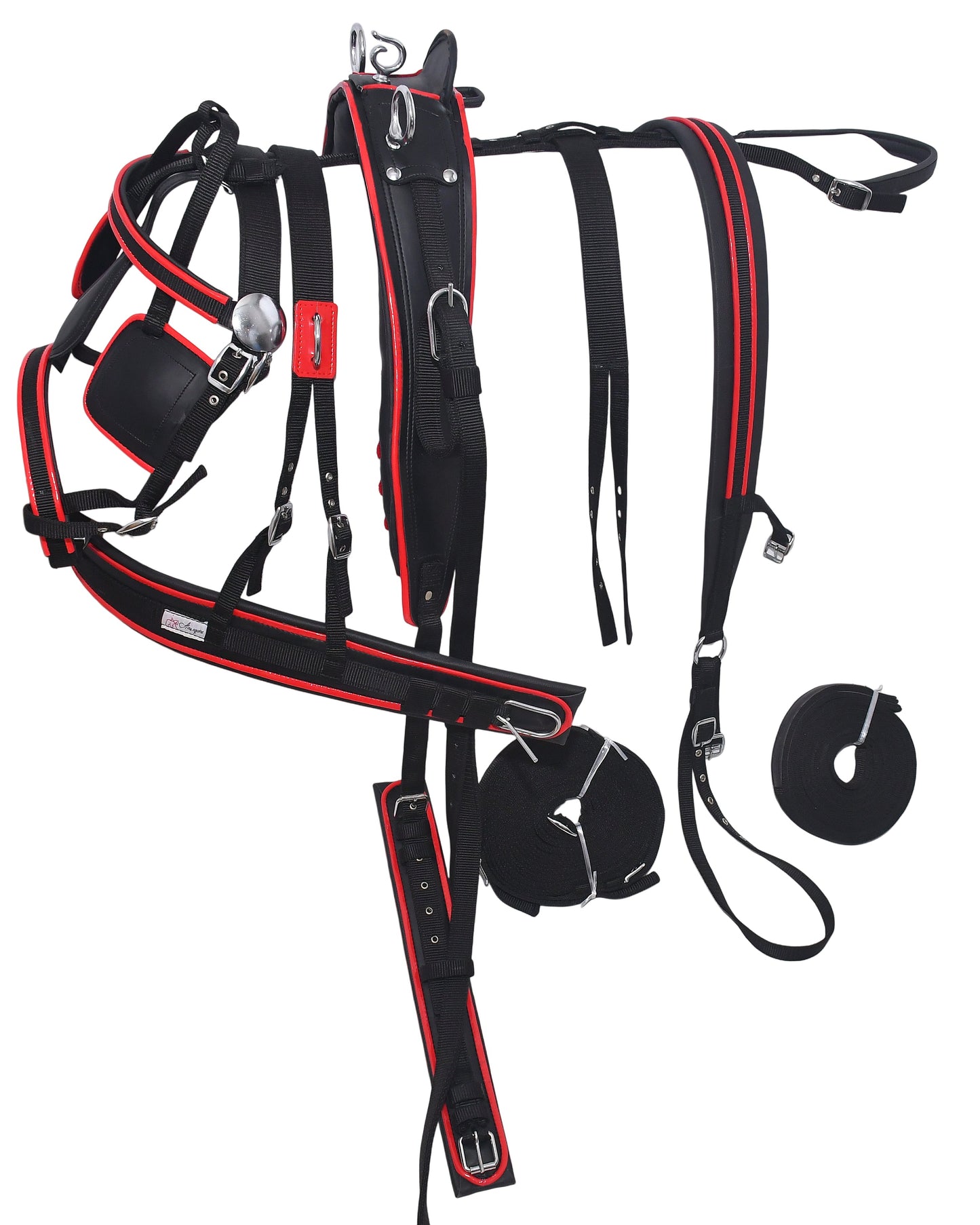 Nylon_Driving_Harness_Black_Red
