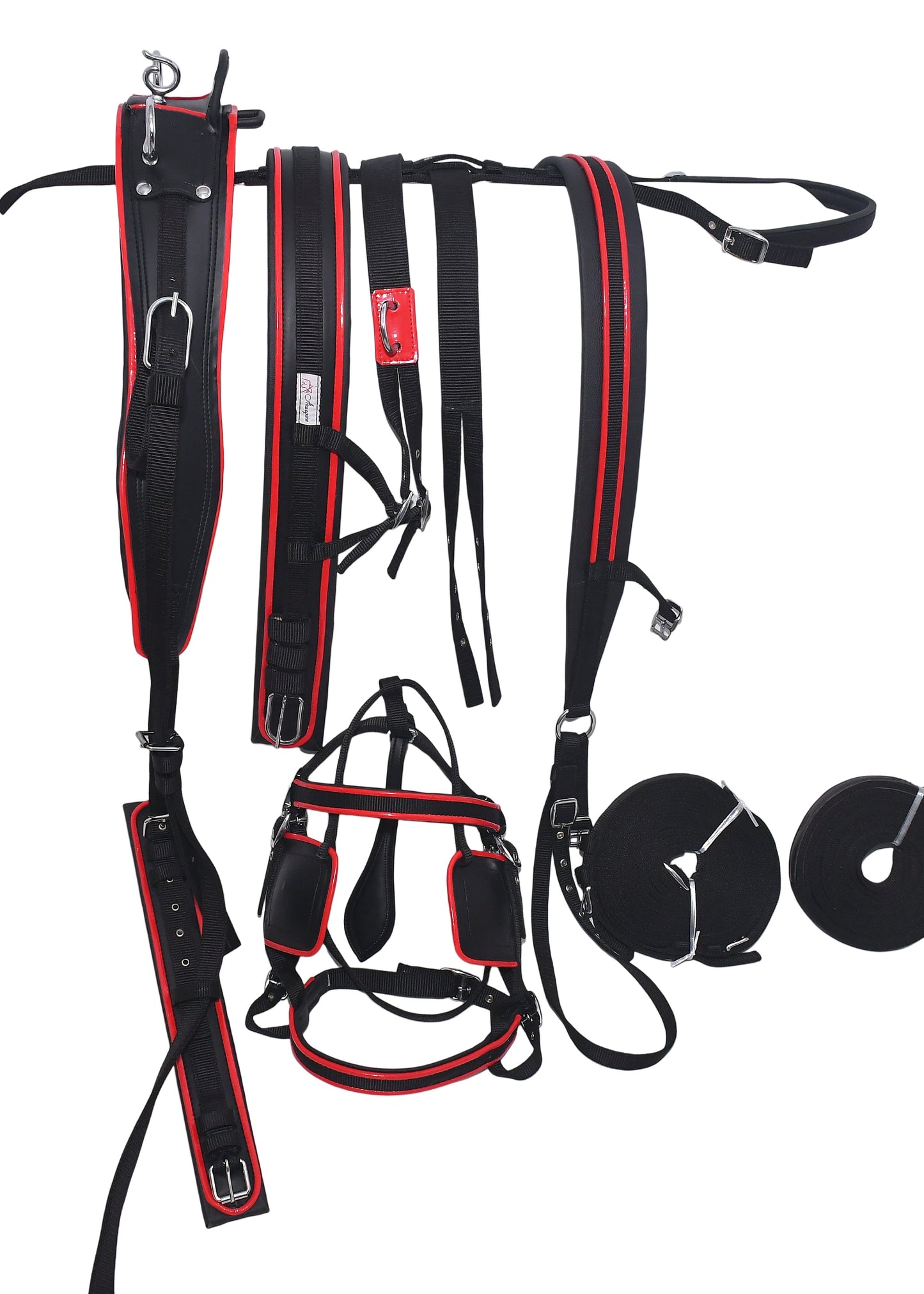 Nylon_Driving_Harness_Black_Red