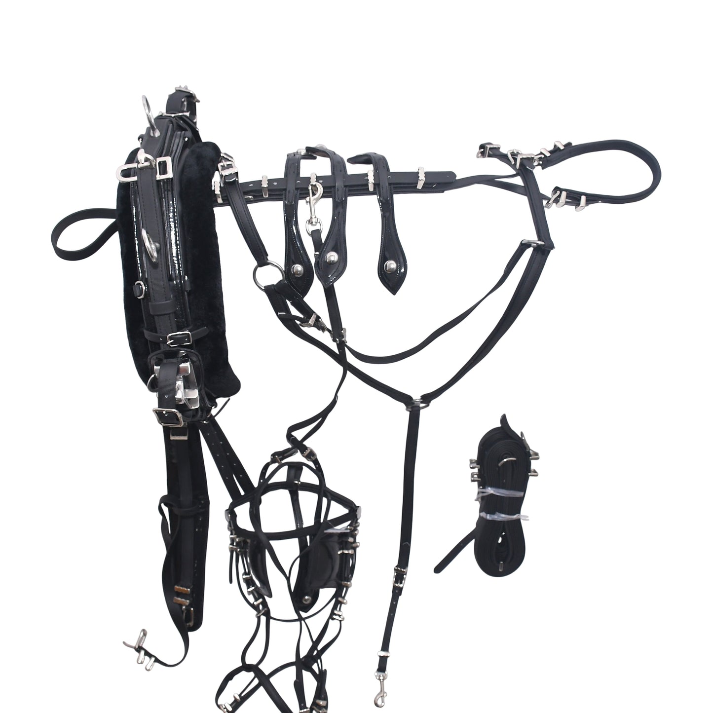 Quick Hitch Trotting Horse Harness Black