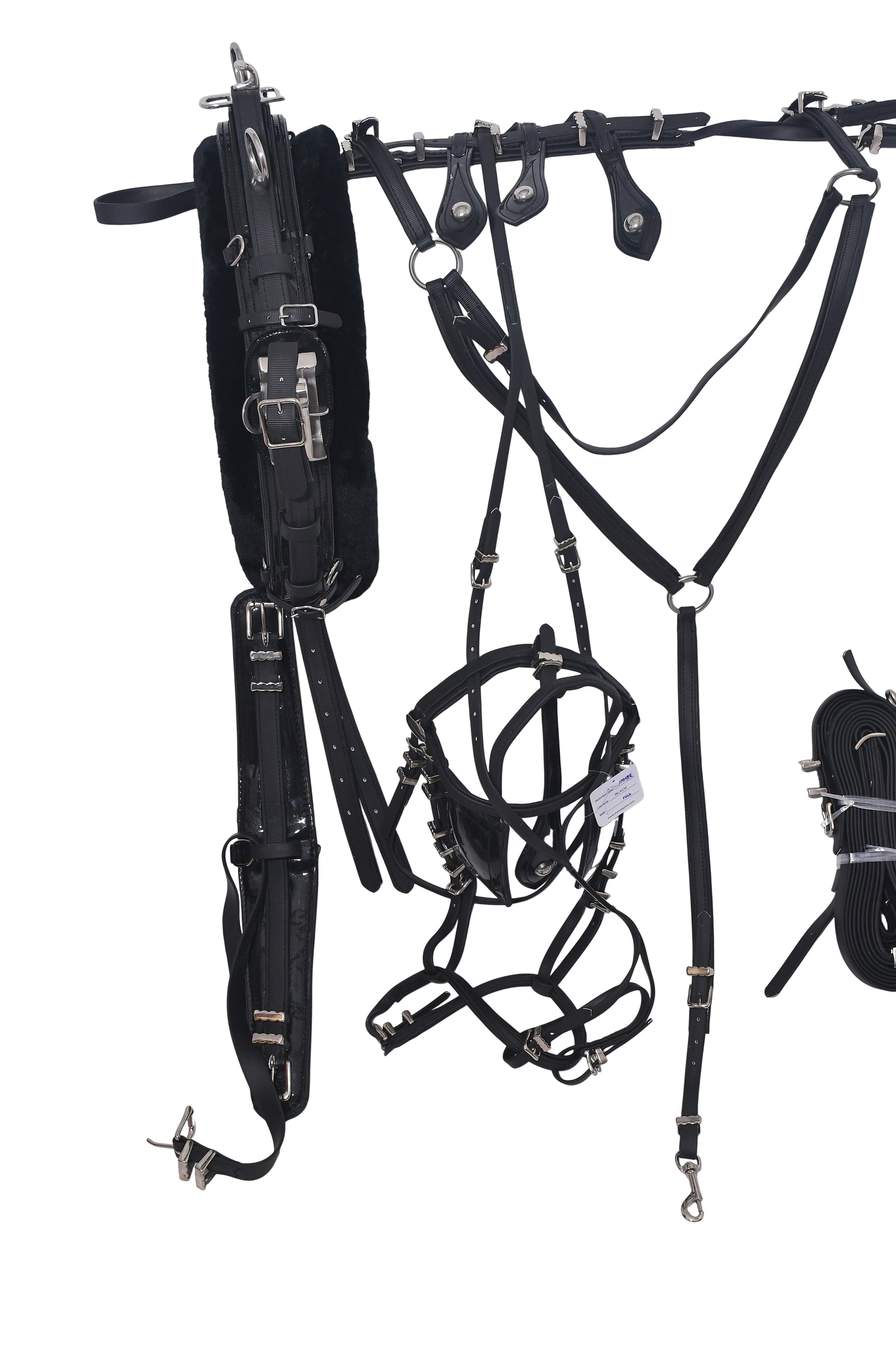PVC Quick Hitch Trotting Horse Harness Black