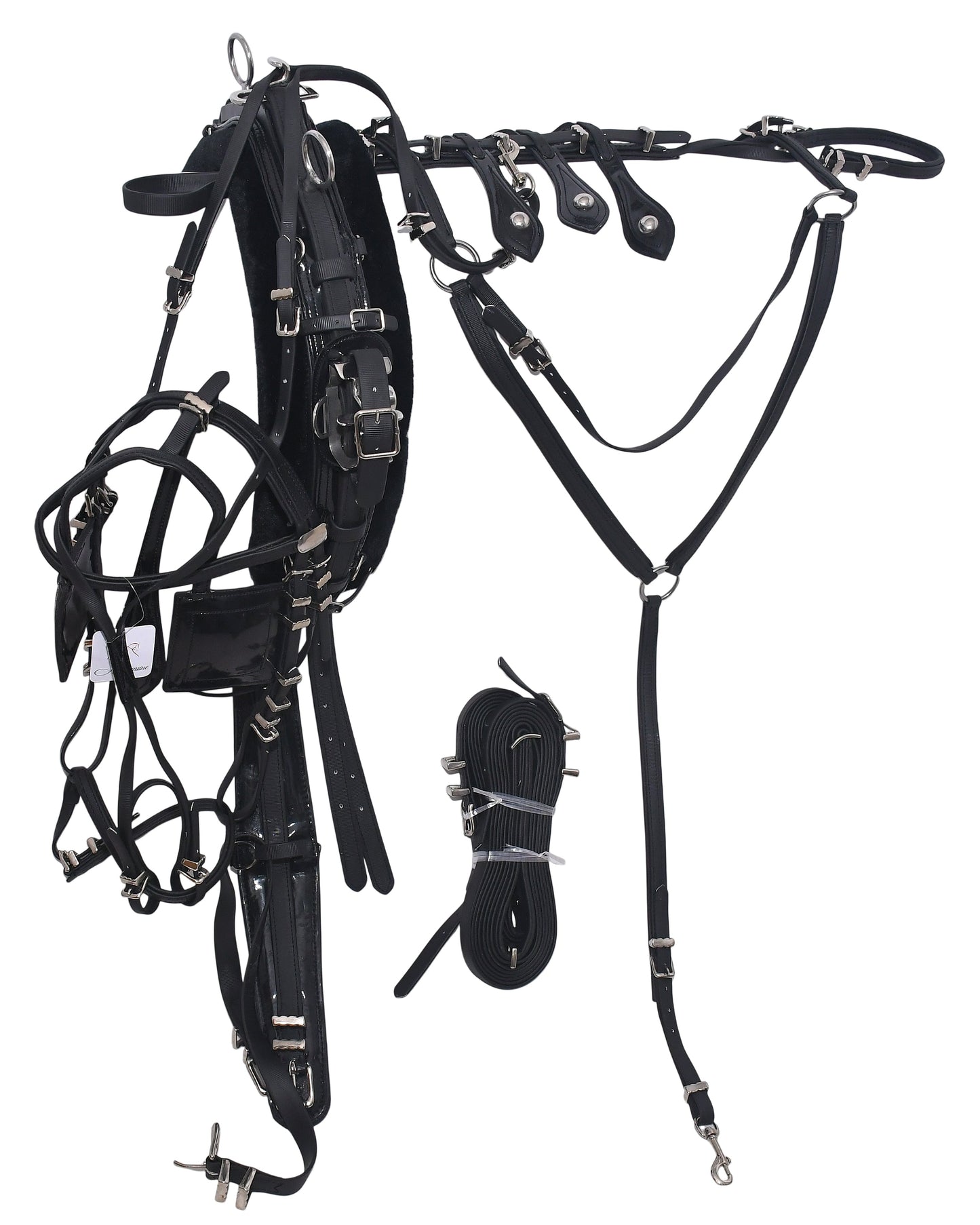 PVC Quick Hitch Trotting Horse Harness Black