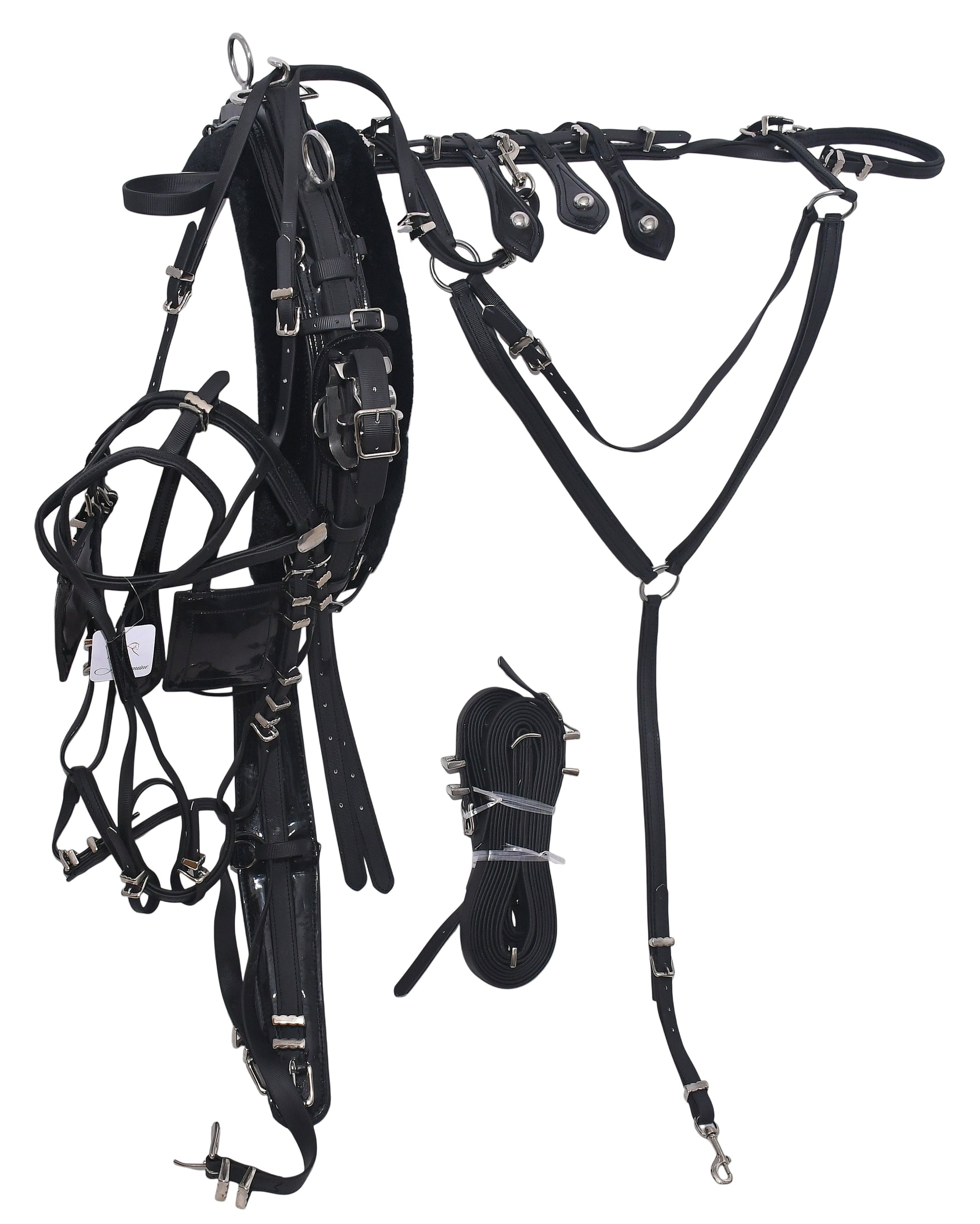 PVC Quick Hitch Trotting Horse Harness Black
