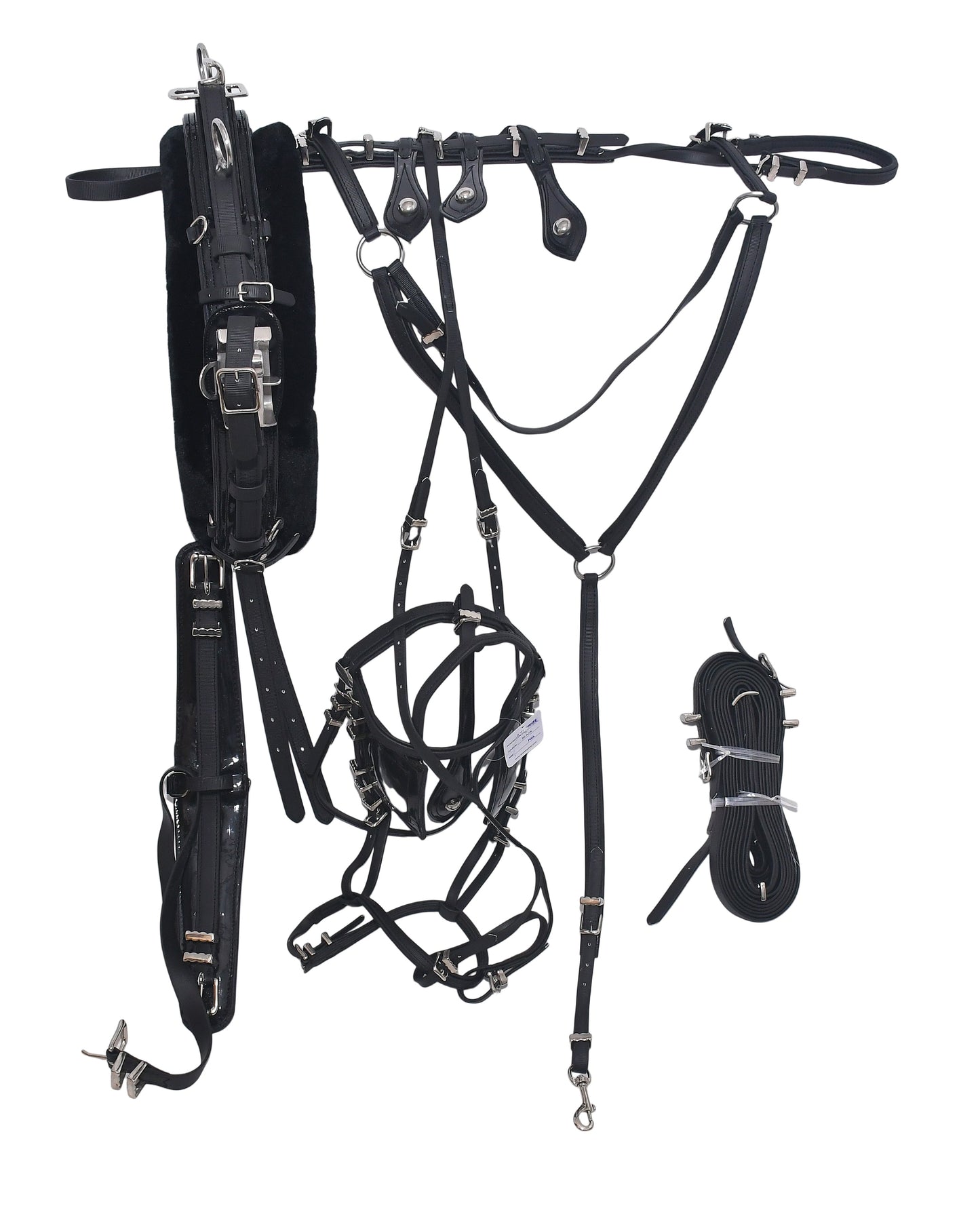 PVC Quick Hitch Trotting Horse Harness Black