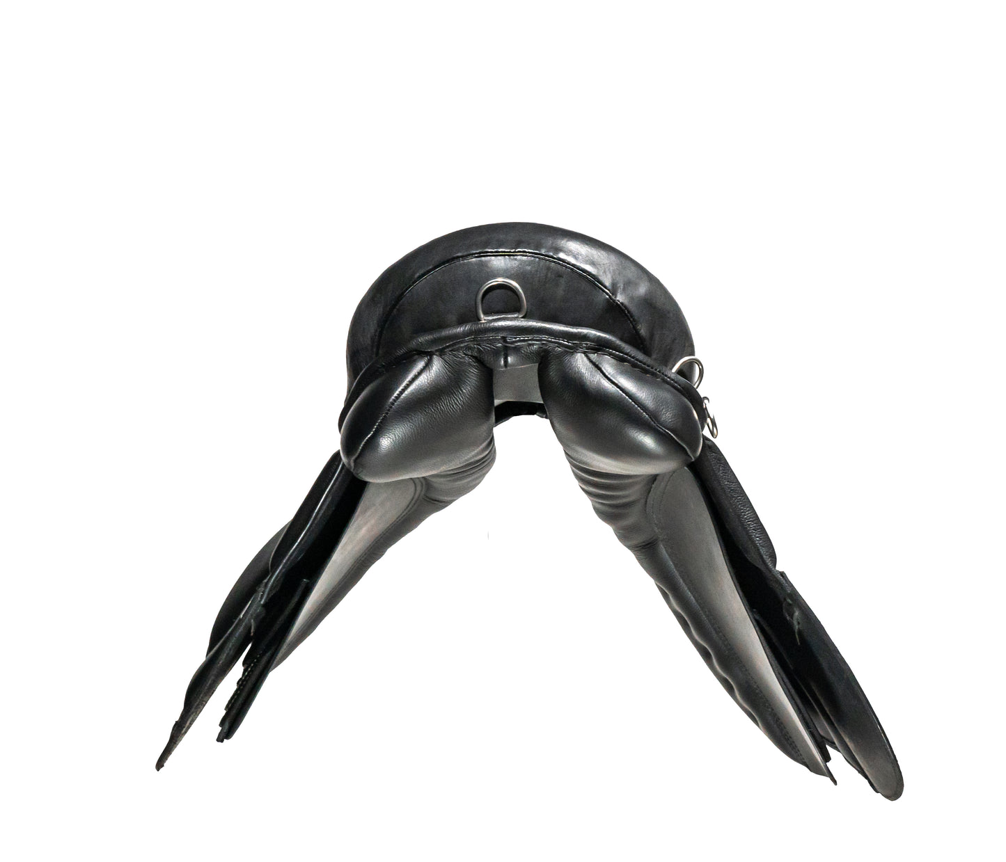 Premium Leather Treeless Horse Saddle Soft Flexible All Purpose Riding Saddle Black Sizes 14 15 16 17 Inch
