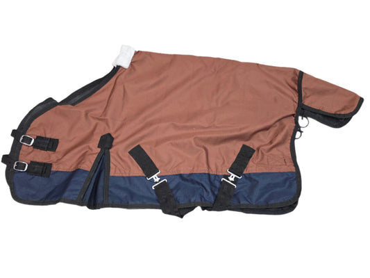 Premium Quality Light Weight Turnout Rug Rain Sheet Fully Water Proof Brown