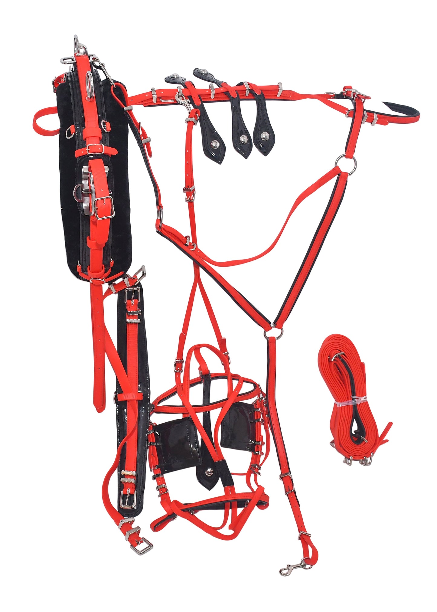 Quick Hitch Harness Set Red and Black