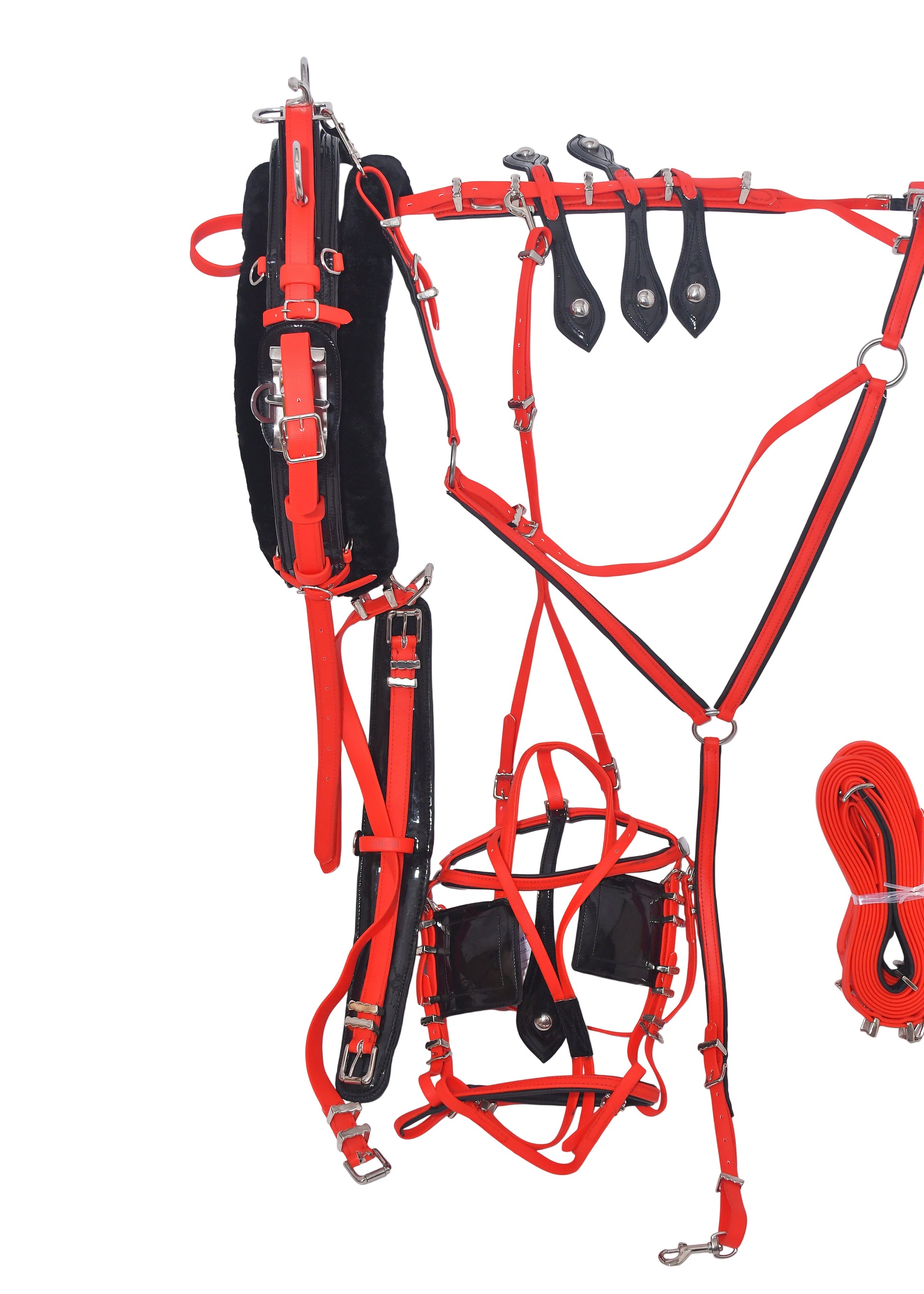 Quick Hitch Harness Set Red and Black