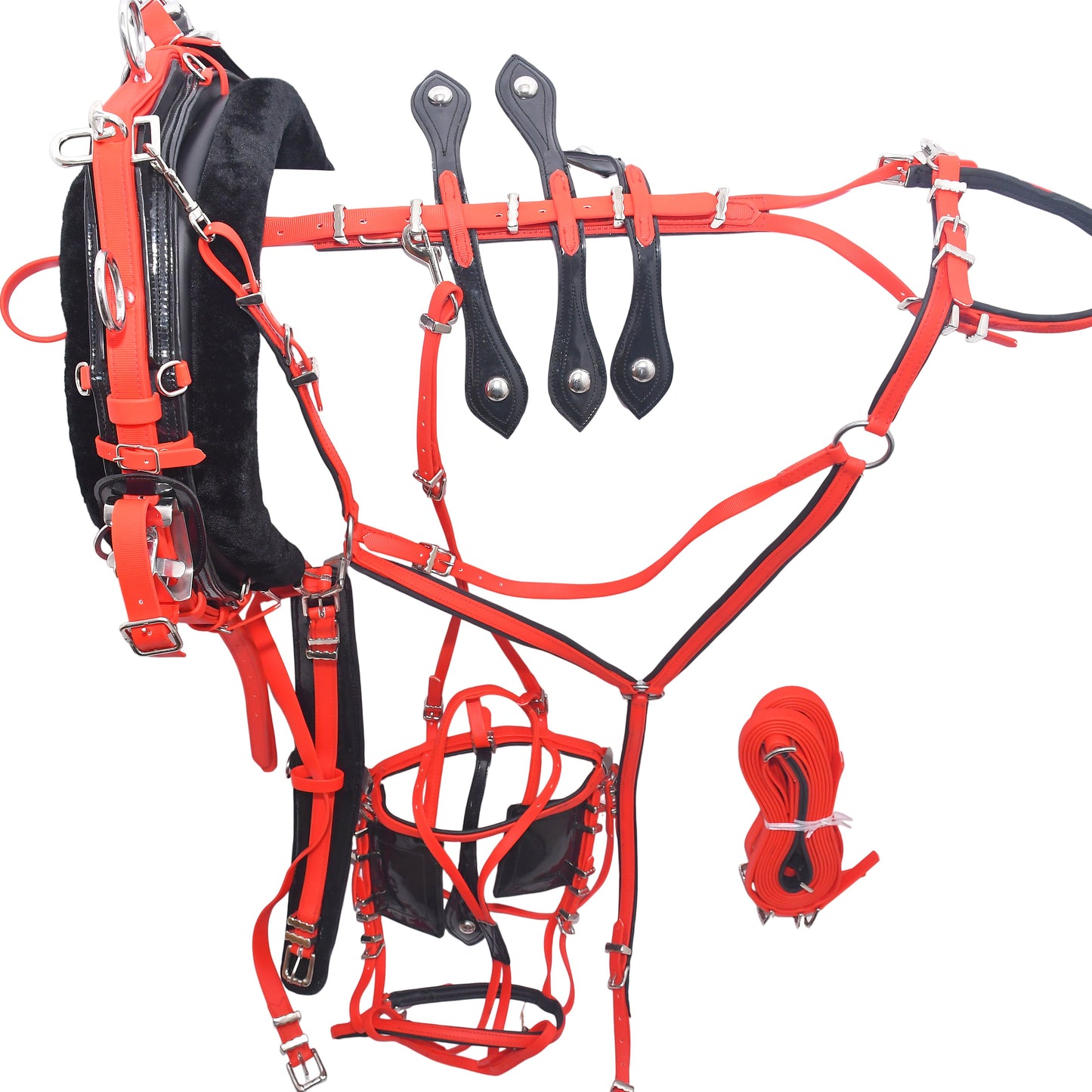 Quick Hitch Harness Set Red and Black