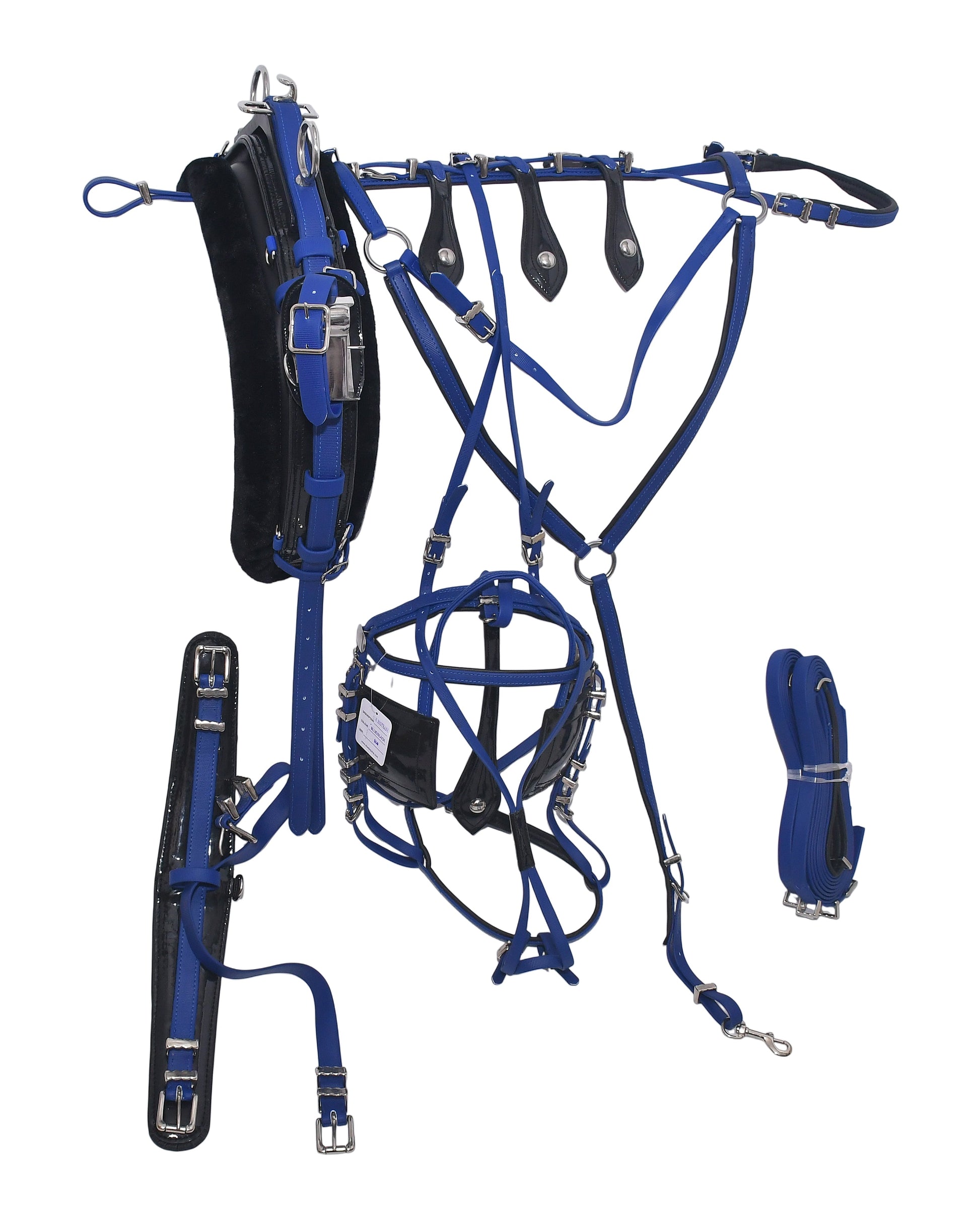 Quick Hitch Trotting Harness Blue And Black
