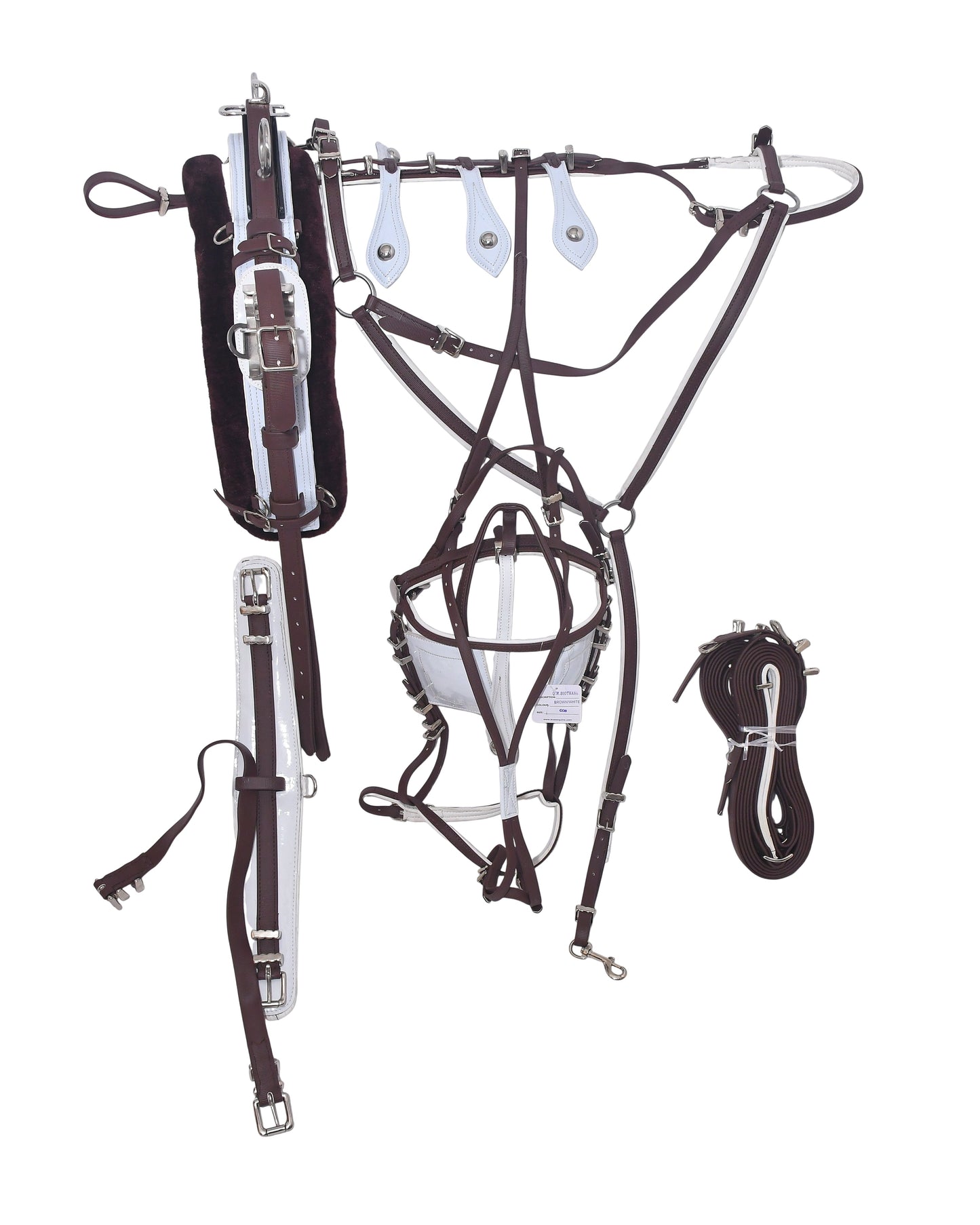 Quick_Hitch_Trotting_Harness_Brown_And_White