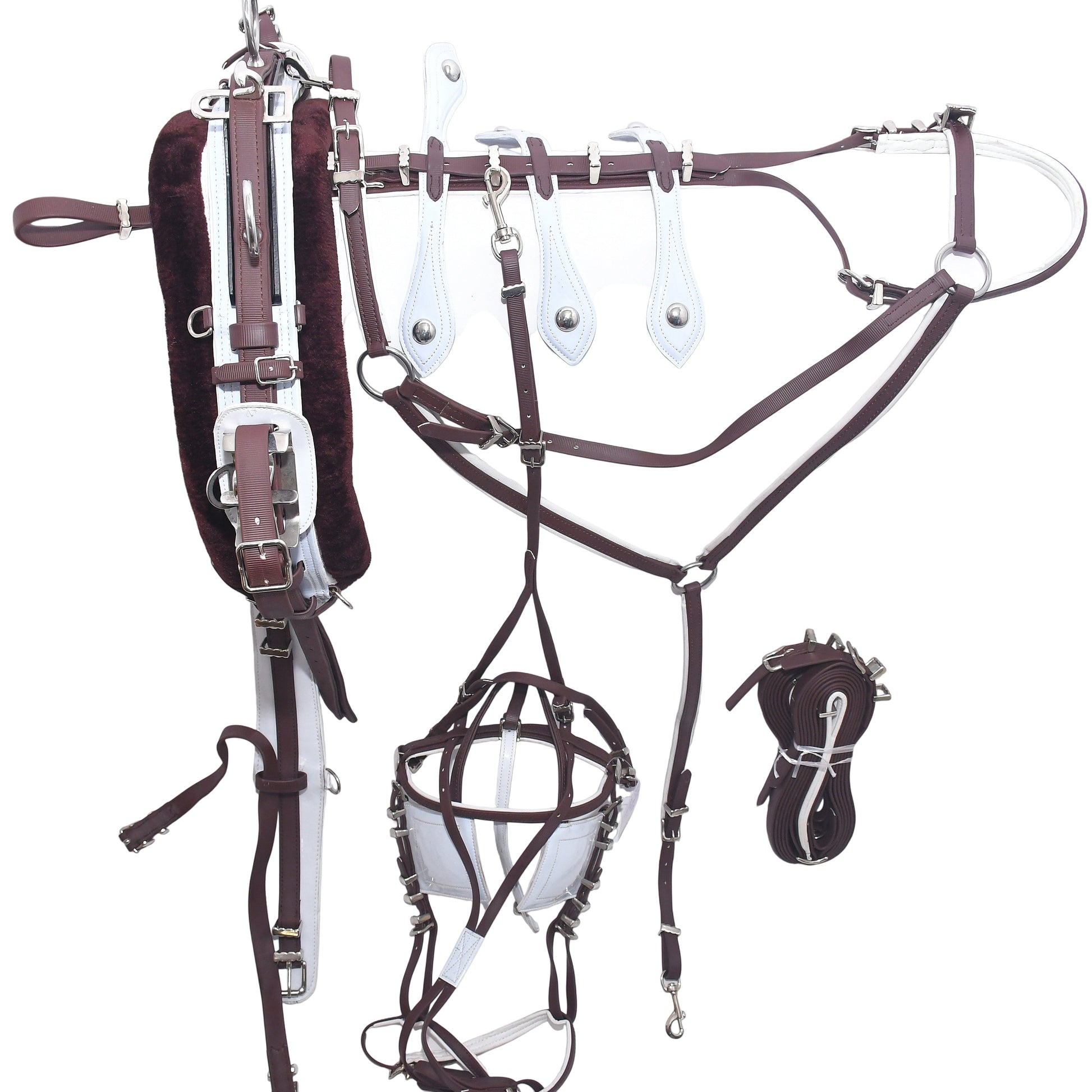 Quick_Hitch_Trotting_Harness_Brown_And_White_2