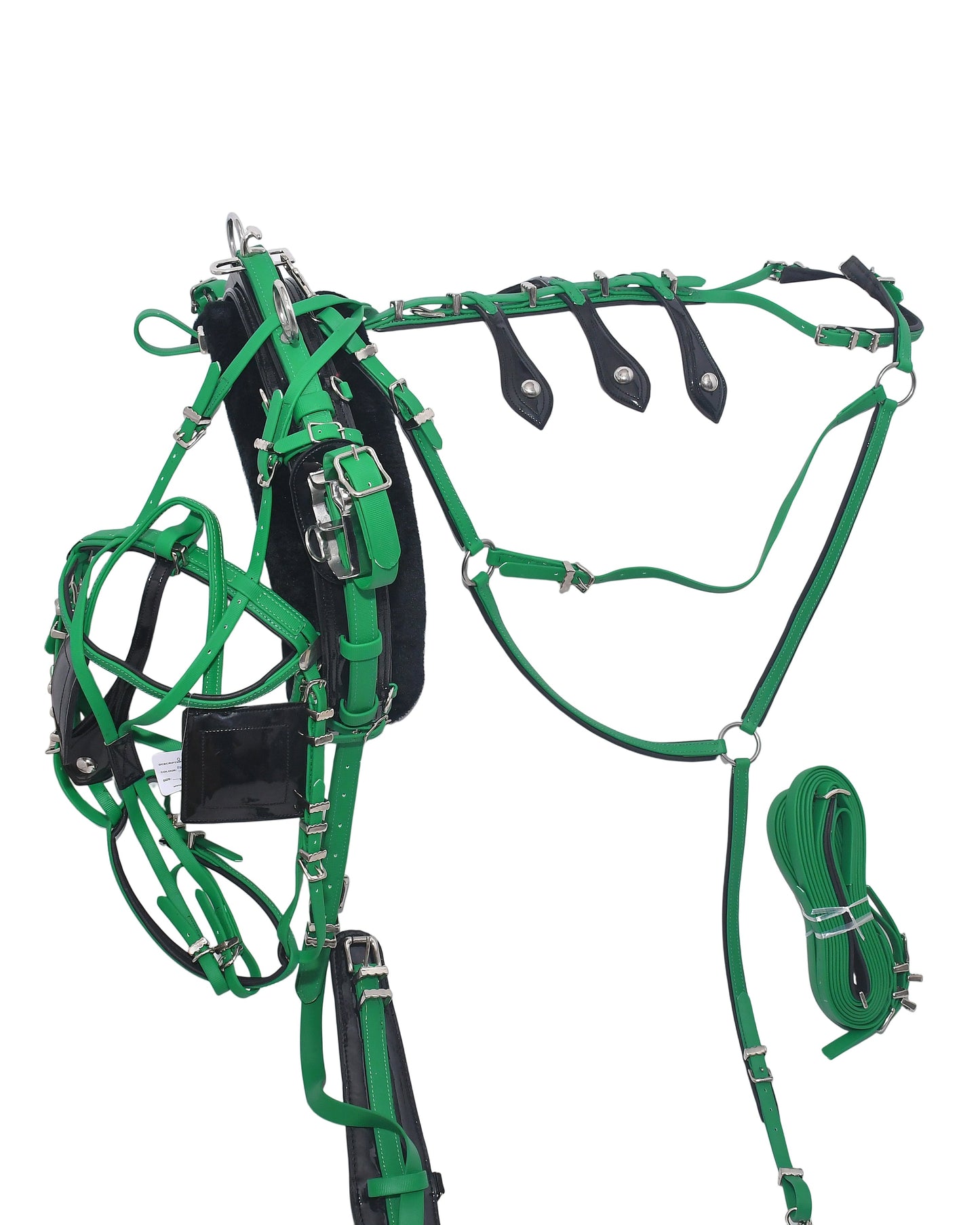 Quick Hitch Trotting Harness Dark Green And Black