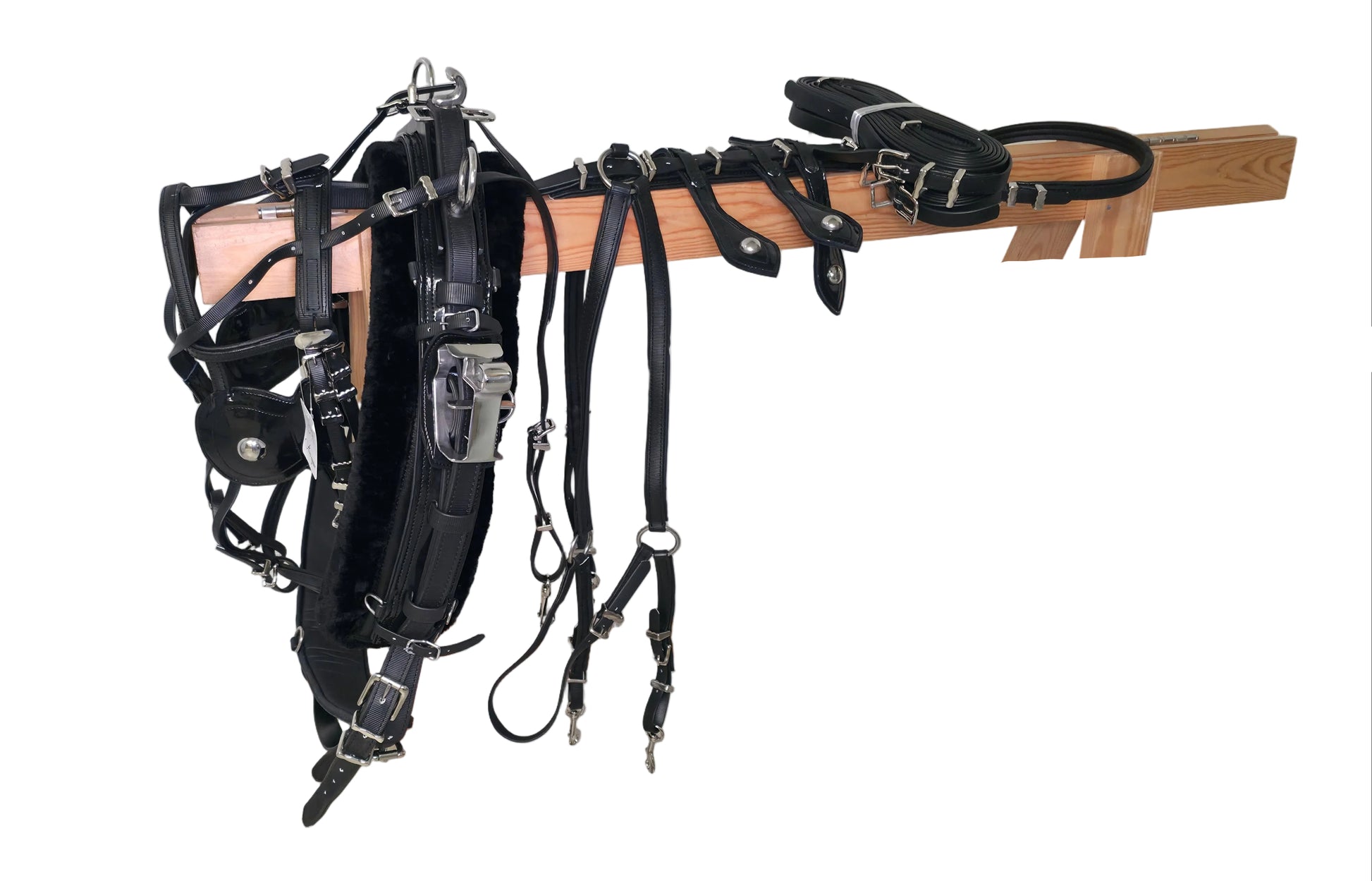 Quick Hitch Trotting Horse Harness Black