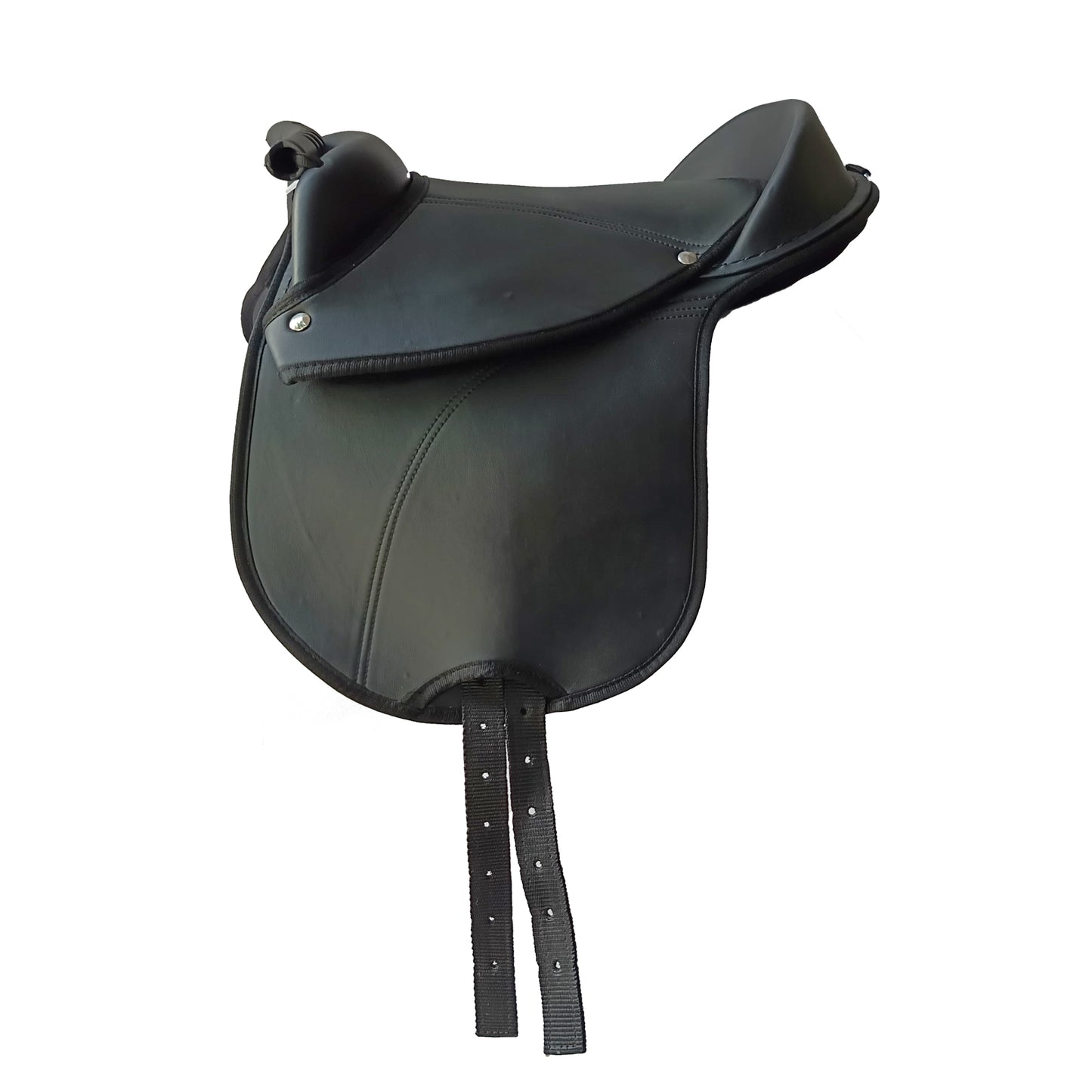 Kids Pony Synthetic Leather Saddle Set Plain Seat