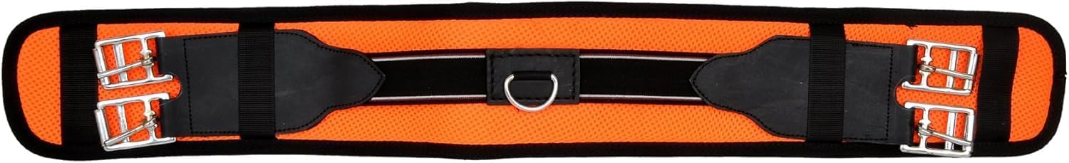 Synthetic Leather Freemax Treeless Horse Saddle Orange 15" Lightweight Adjustable Soft Suede Design