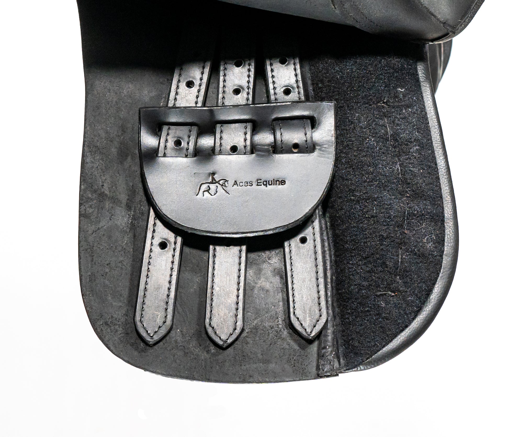 Synthetic Leather Treeless Horse Saddle Lightweight Durable Riding Saddle Black Sizes 14 15 16 17 Inch