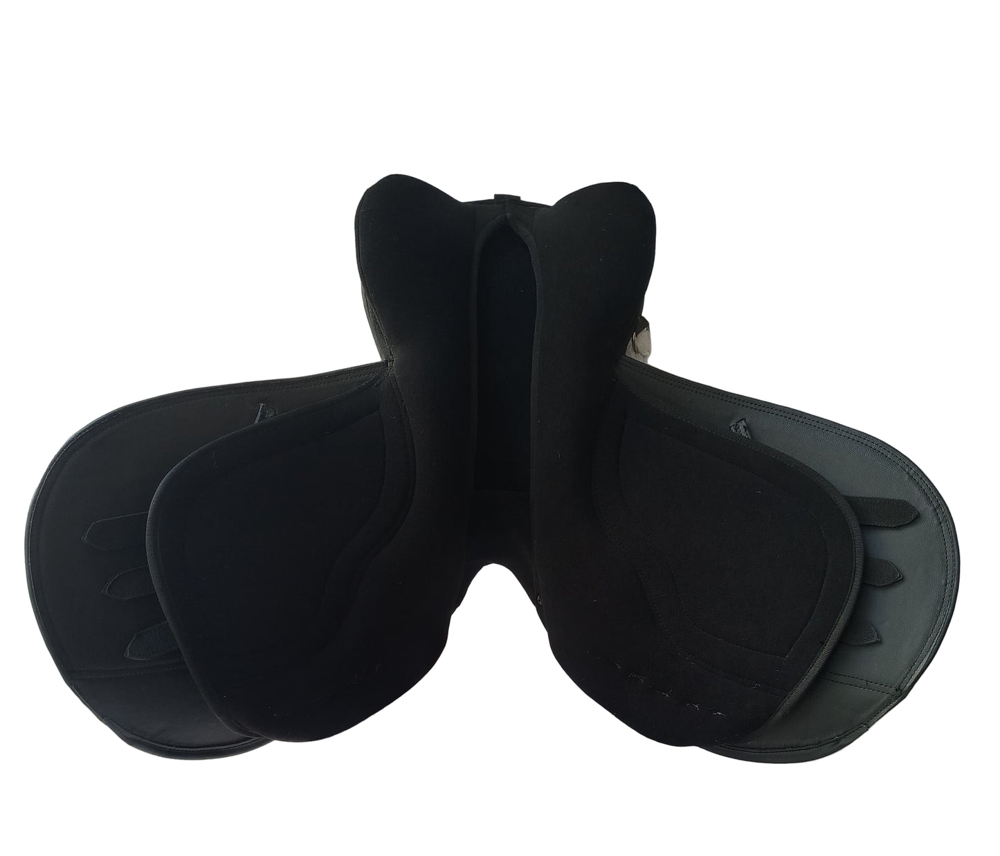 Synthetic Leather Self Adjusting All Purpose Saddle with Changeable Gullet Black size 14 15 16 and 17