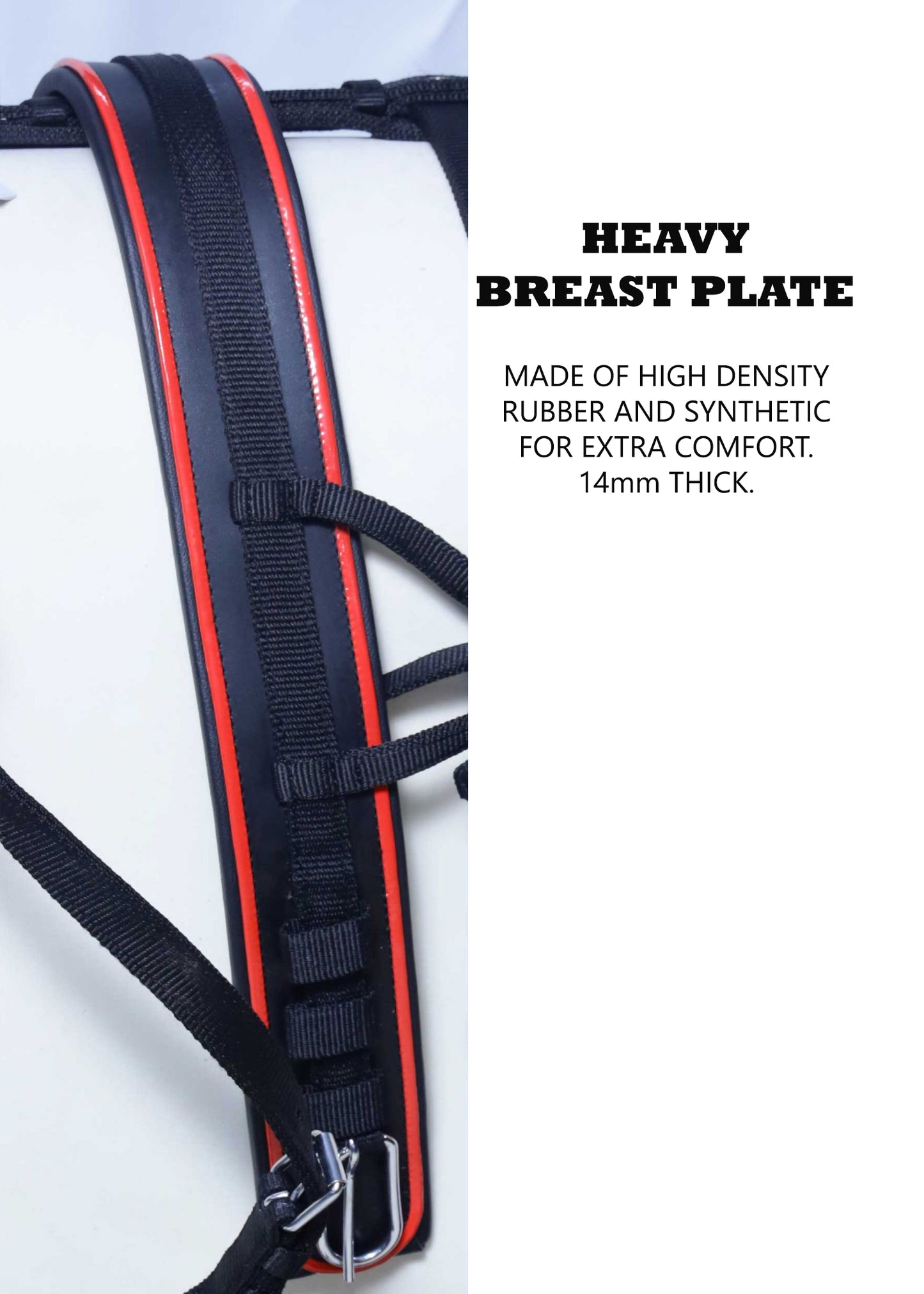 Nylon Driving Harness set Black and Red size Full Cob Pony Shetland Mini Shetland and Miniature