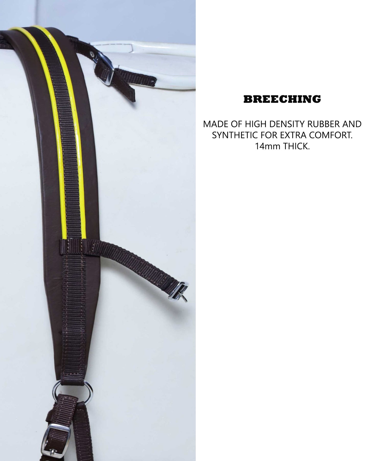Nylon Driving Harness set Brown and Yellow size Full Cob Pony Shetland Mini Shetland and Miniature