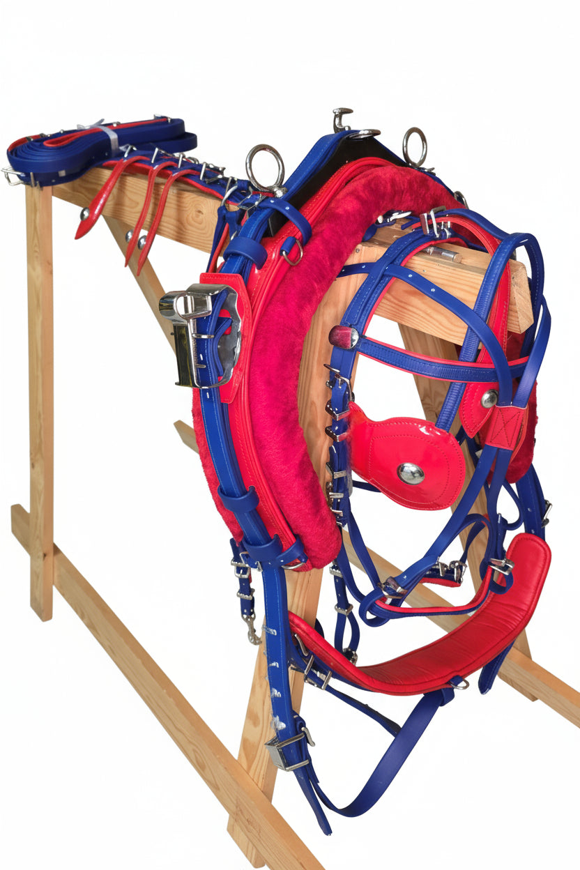 Quick Hitch Harness Blue and Red Size Cob pony shetland mini shetland and mini mini shetland