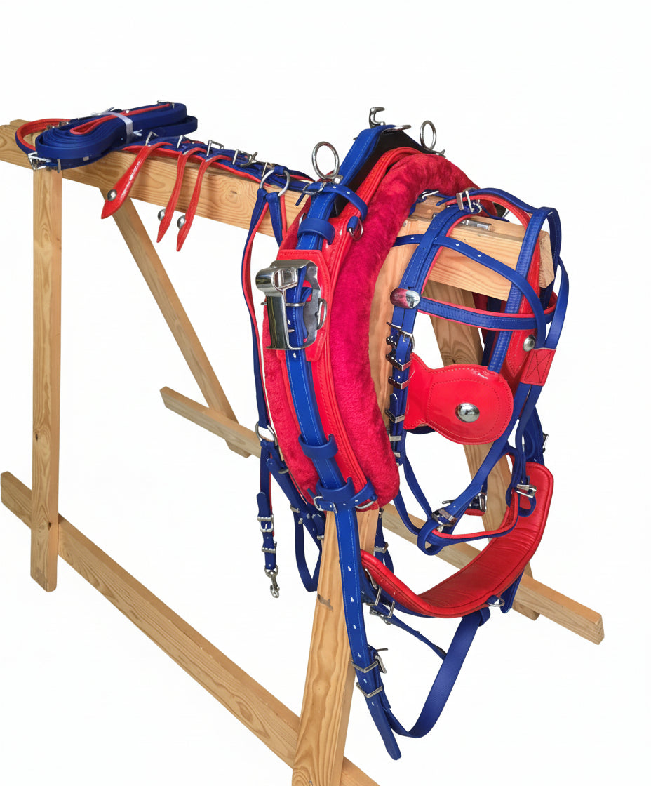Quick Hitch Harness Blue and Red Size Cob pony shetland mini shetland and mini mini shetland