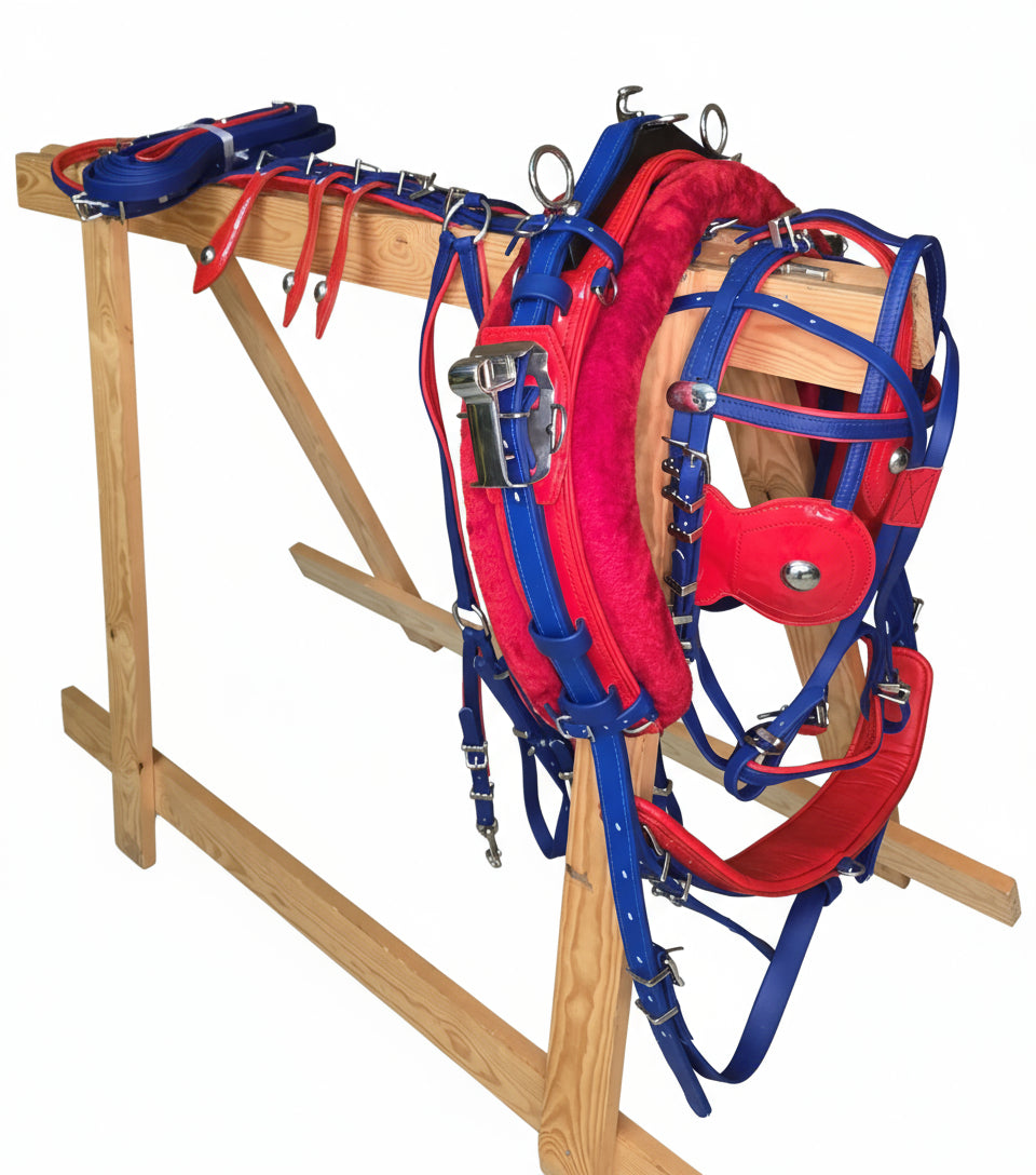 Quick Hitch Harness Blue and Red Size Cob pony shetland mini shetland and mini mini shetland