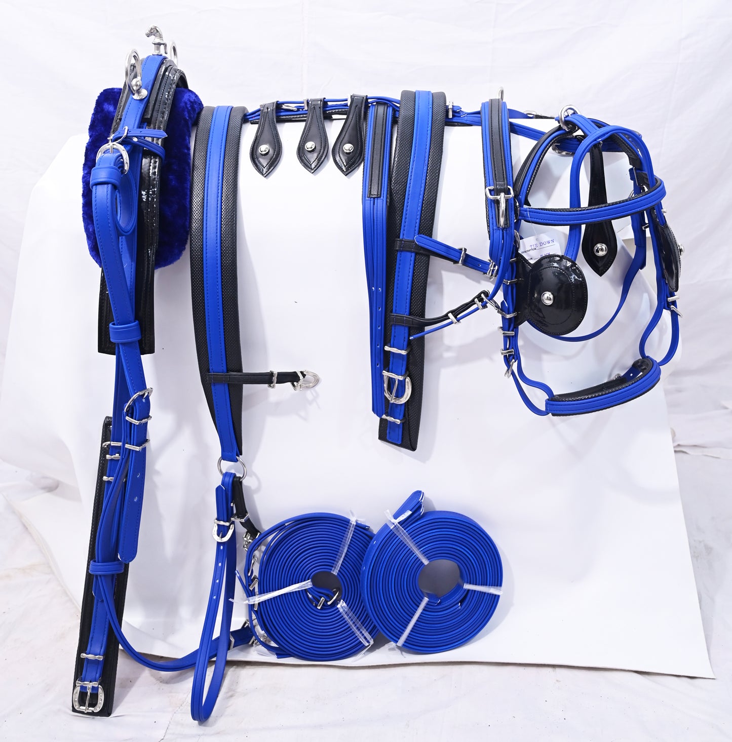 Breaching Tiedown Harness Blue and Black