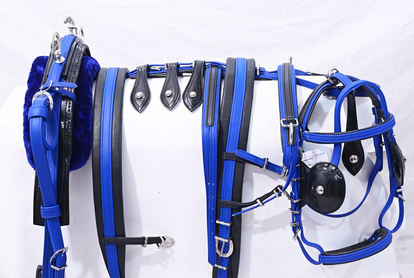 Breaching Tiedown Harness Blue and Black