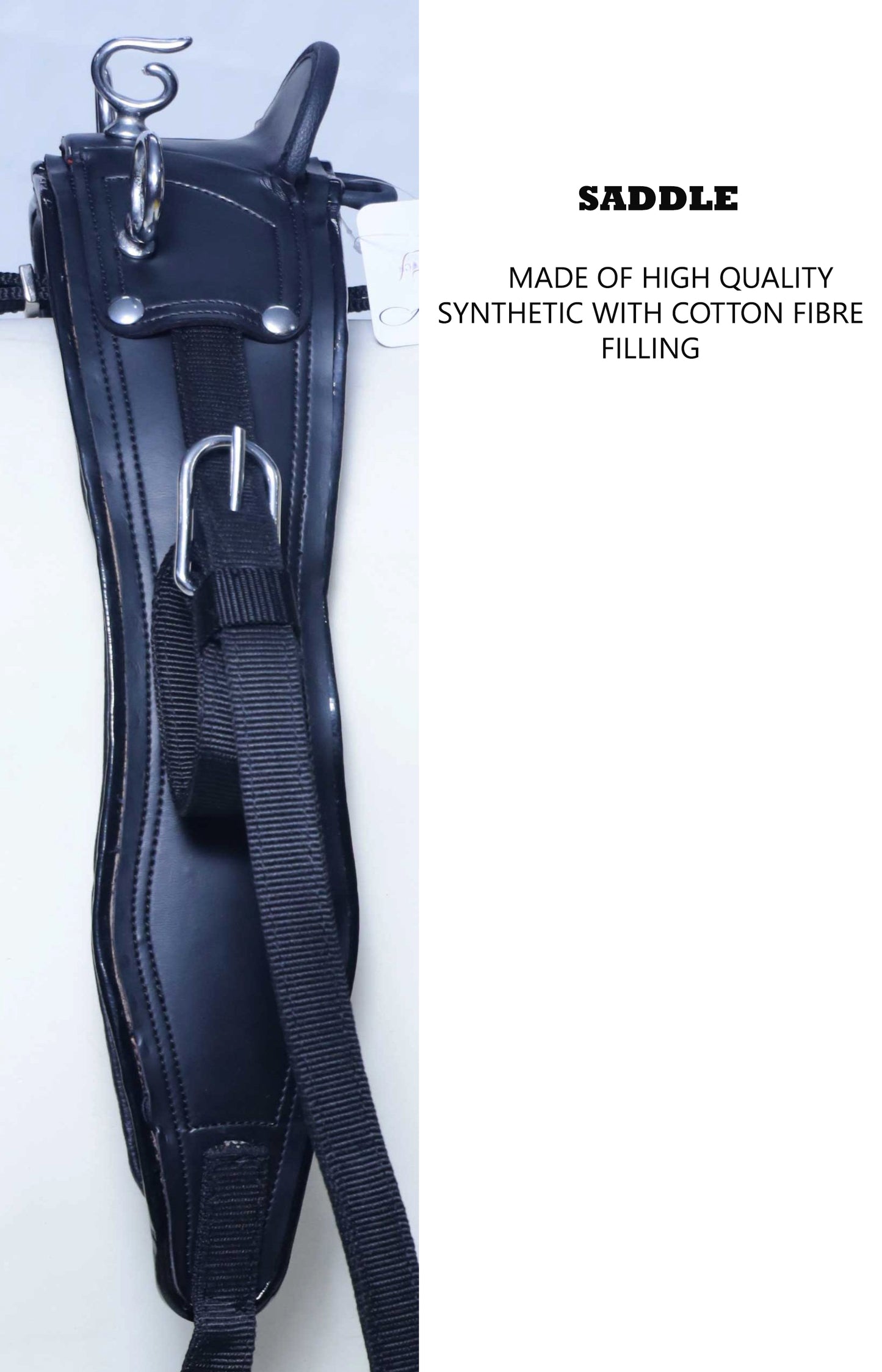 Nylon Driving Harness set Black size Full Cob Pony Shetland Mini Shetland and Miniature