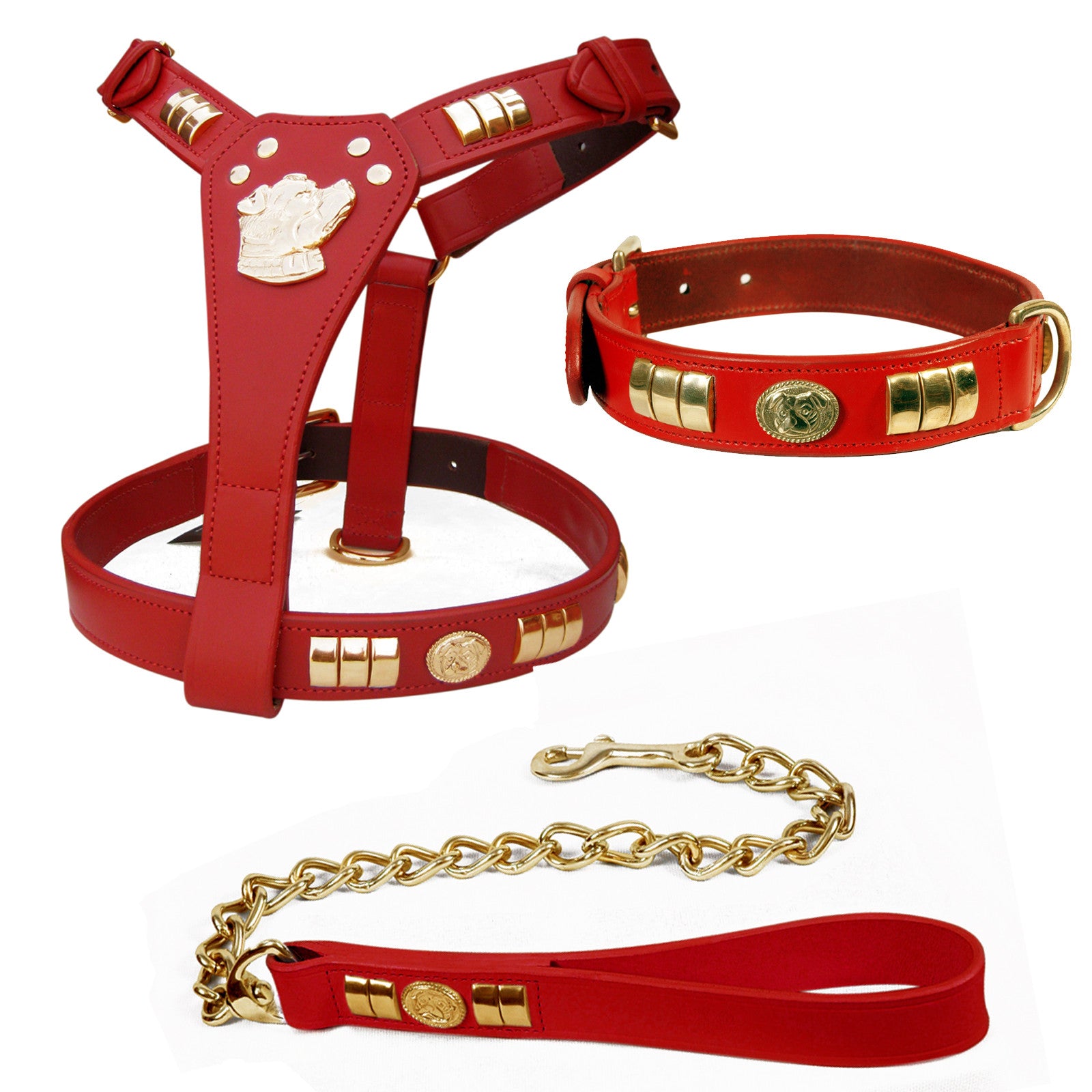 Leather dog harness and lead best sale