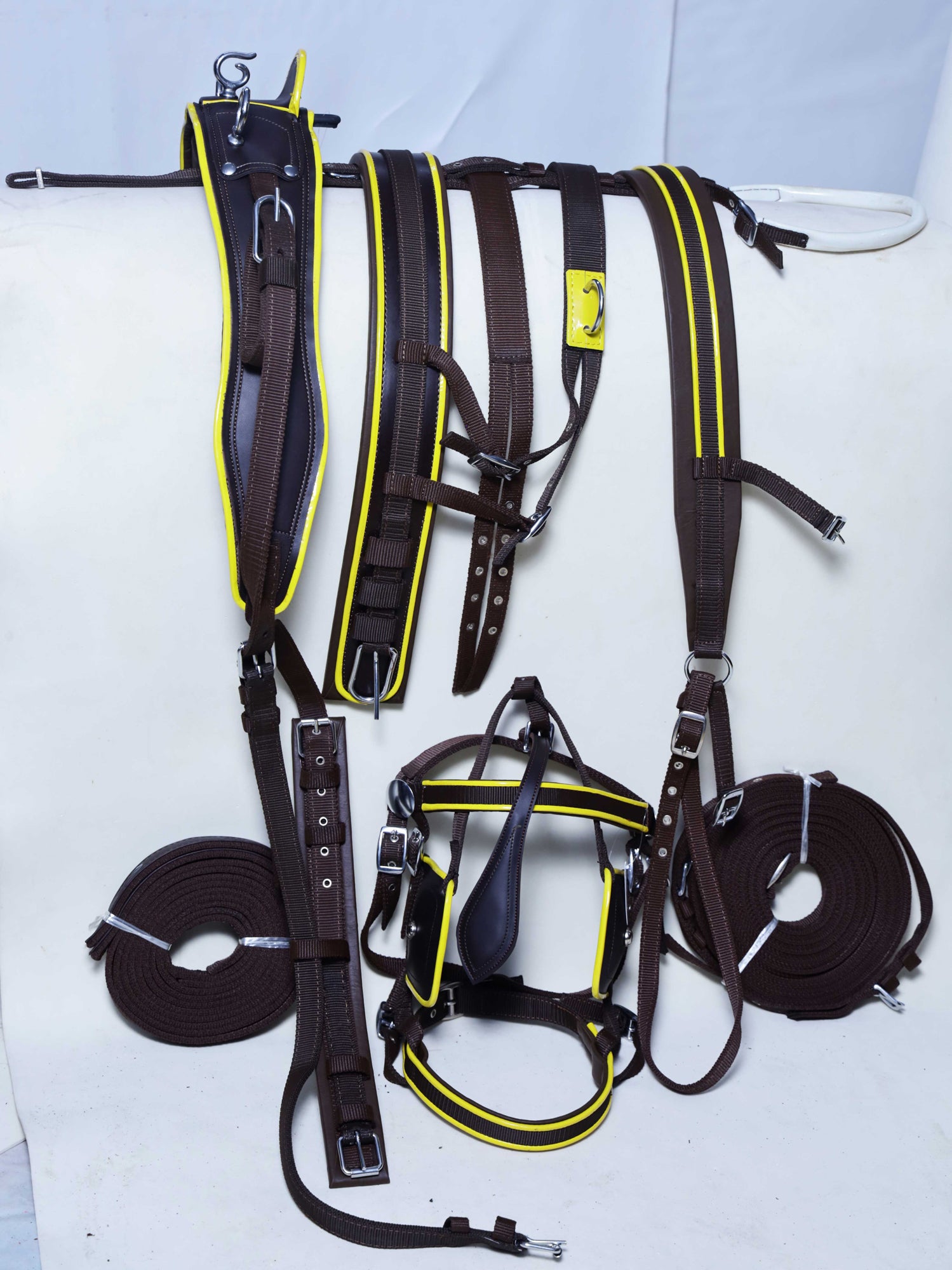 Work Harness Tough 1 Deluxe Nylon Driving Harness Set With Bridle ...